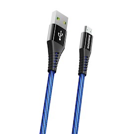 USB კაბელი BOROFONE BU13 Craft Micro 4A fast charging data cable Micro-USB 1.2m Black